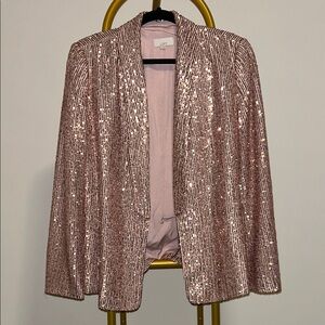 LOFT Sequin Pink Blazer